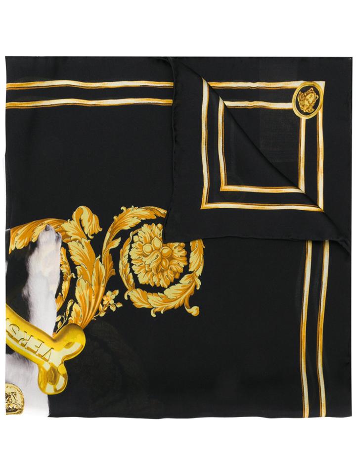 Versace Audrey Print Foulard - Black