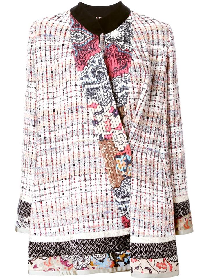 Etro Bouclé Patchwork Coat