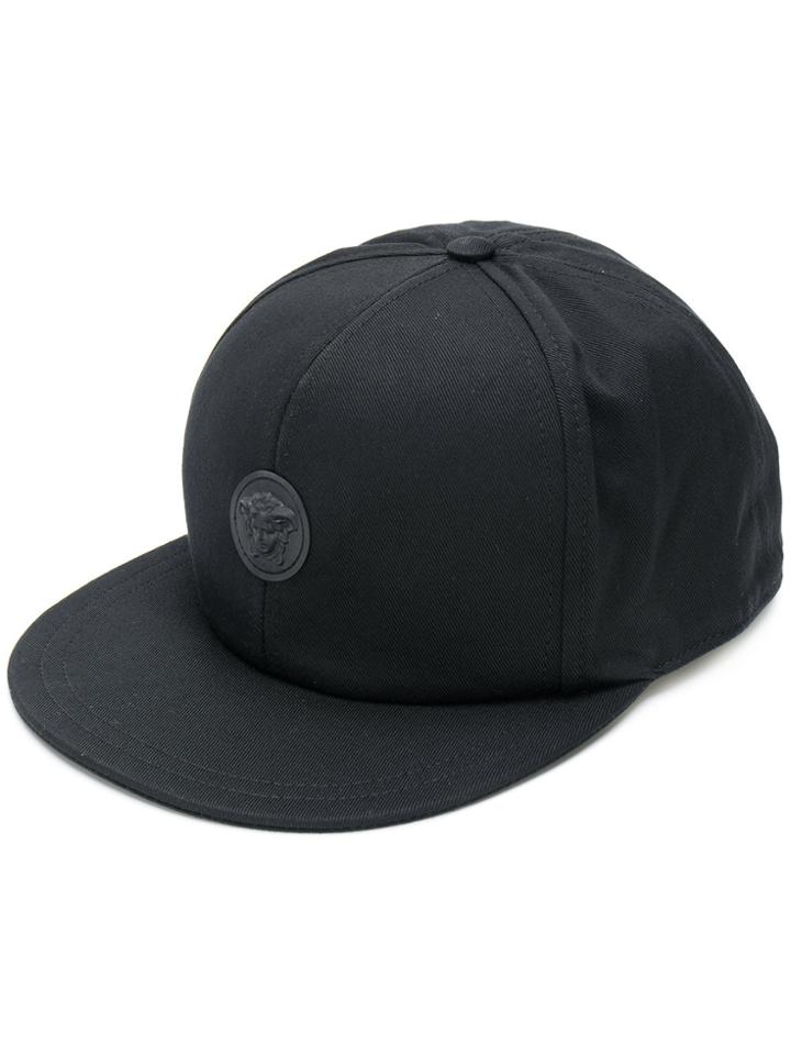 Versace Collection Medusa Patch Cap - Black