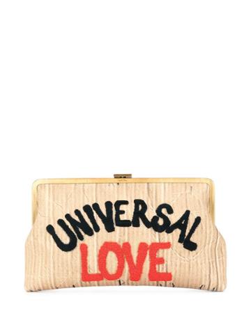 Sarah's Bag Universal Love Clutch Bag - Brown