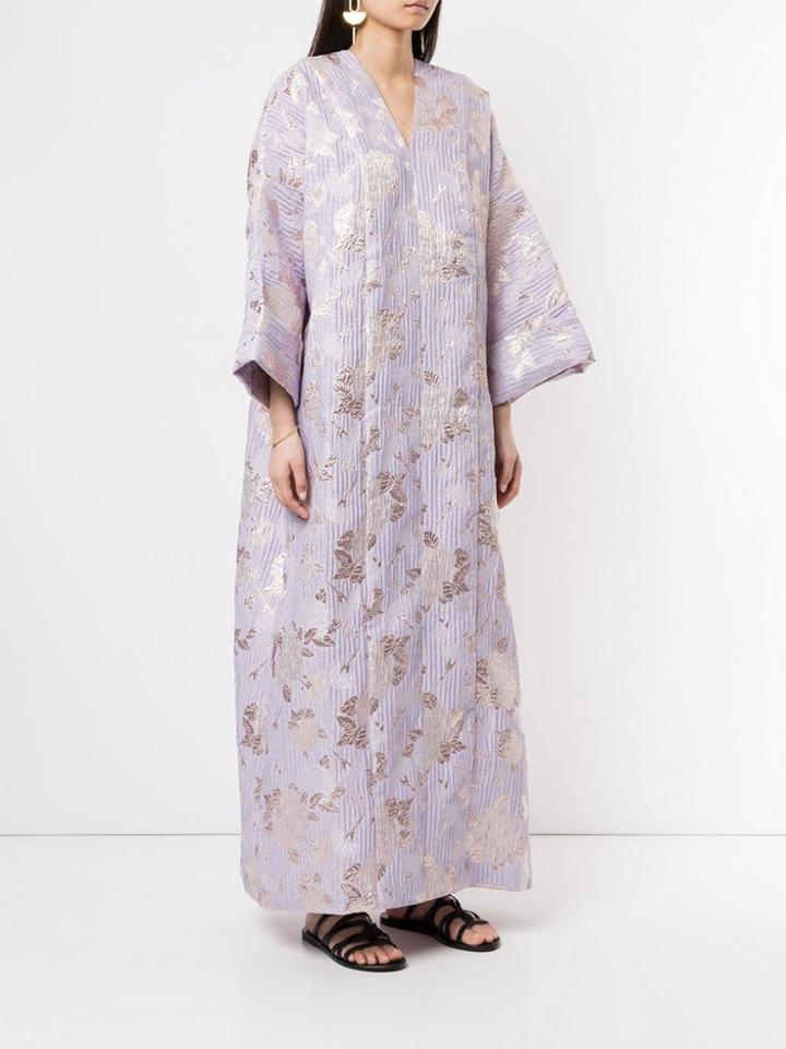 Bambah Petunia Oversized Kaftan - Purple