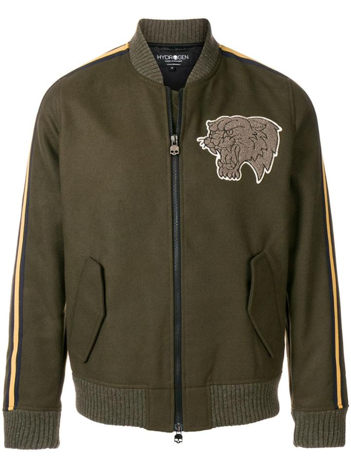 Hydrogen Lion Patch Bomber Jacket - Green