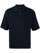 Jil Sander 'punto Roma' Polo Shirt, Men's, Size: 52, Blue, Cotton