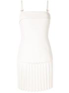 Dion Lee Linear Pleat E-hook Mini Dress - White