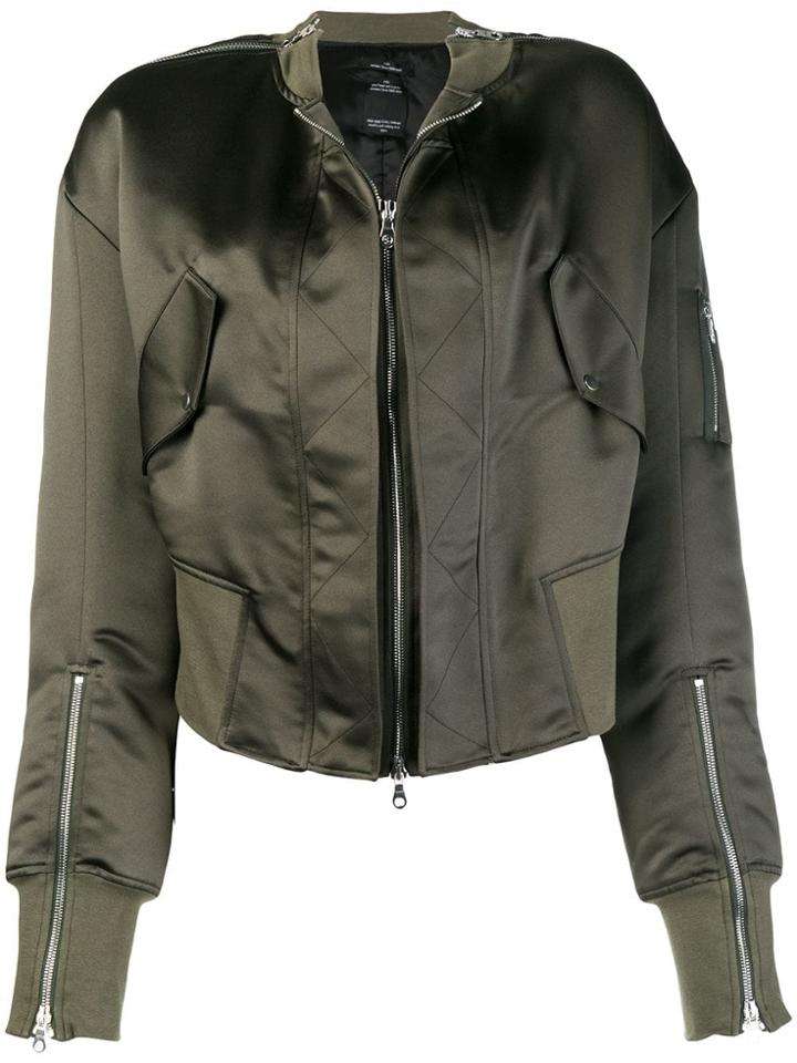 Rokh Metallic Military Jacket - Green