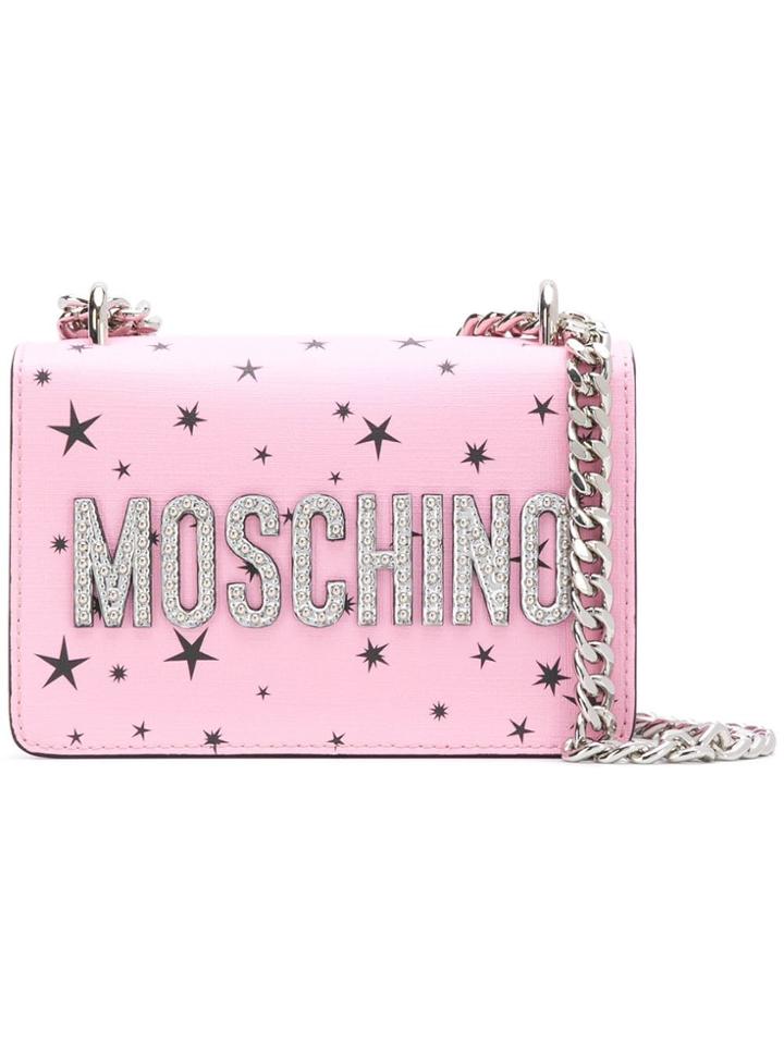 Moschino Space Teddy Mini Bag - Pink & Purple