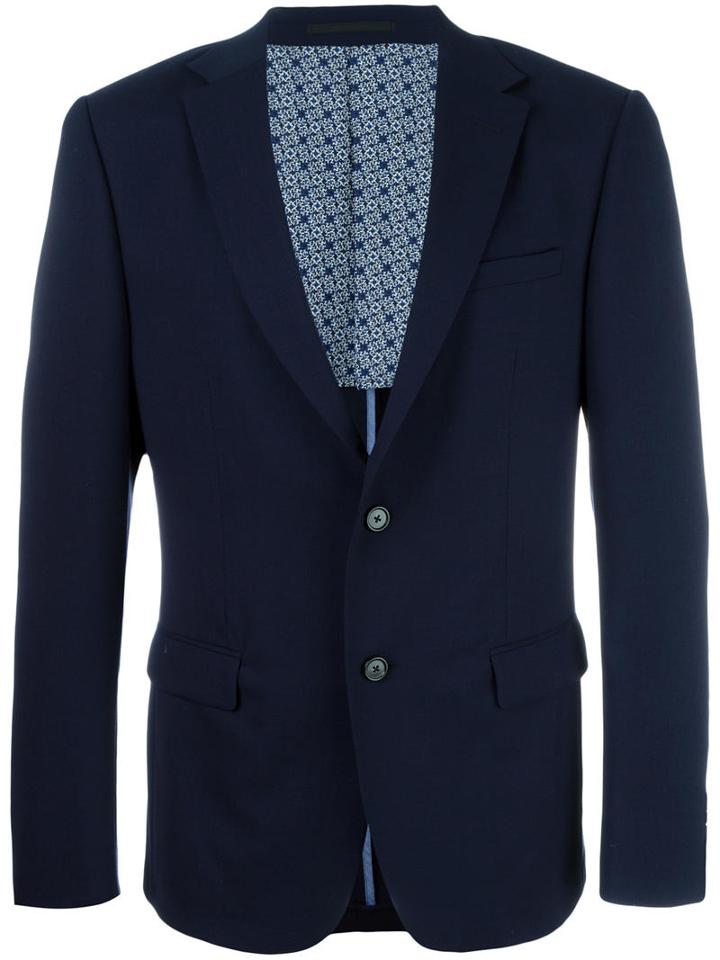 Z Zegna Flap Pockets Blazer, Men's, Size: 56, Blue, Cupro/wool