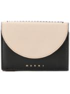 Marni Curved Flap Wallet - Neutrals