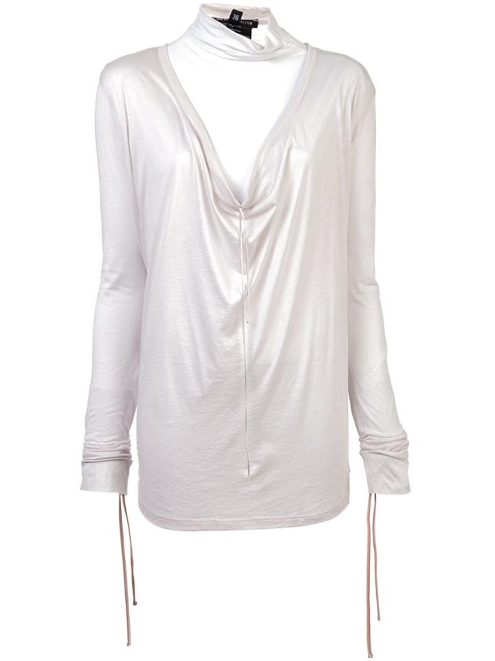 Ann Demeulemeester Drawstrings Top - Neutrals