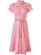 P.a.r.o.s.h. - Star Print Tea Dress - Women - Silk/spandex/elastane - Xs, Pink/purple, Silk/spandex/elastane