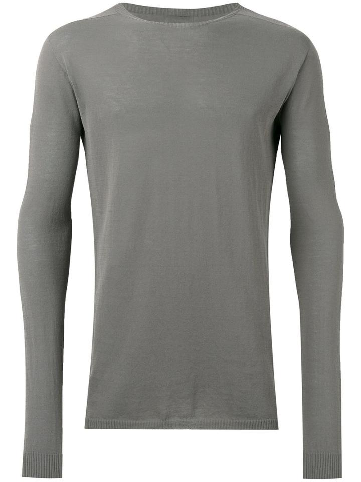 Long Sleeve Sweater - Men - Cotton - M, Green, Cotton, Rick Owens