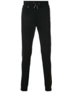 Philipp Plein - Orange Line Detail Sweatpants - Men - Polyamide/spandex/elastane/viscose - S, Black, Polyamide/spandex/elastane/viscose