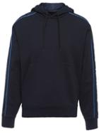 Prada Hooded Panelled Sweatshirt - Blue