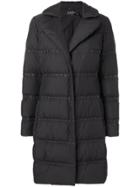 Salvatore Ferragamo Eyelet Detail Puffer Jacket - Black