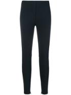 Luisa Cerano Cropped Slim Fit Trousers - Blue