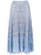 Cecilia Prado Berenice Midi Knit Skirt - Blue