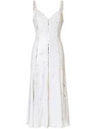 Racil Marilyn Two Tone Sequin Embellished Midi Dress - White