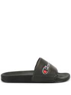 Champion M-evo Script Molded Slides - Black