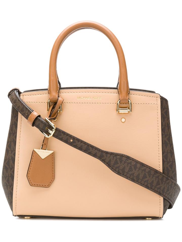 Michael Michael Kors Benning Medium Messenger Bag - Neutrals