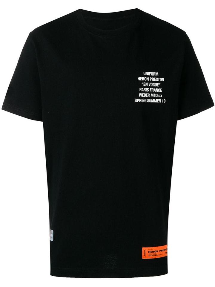 Heron Preston Worker T-shirt - Black