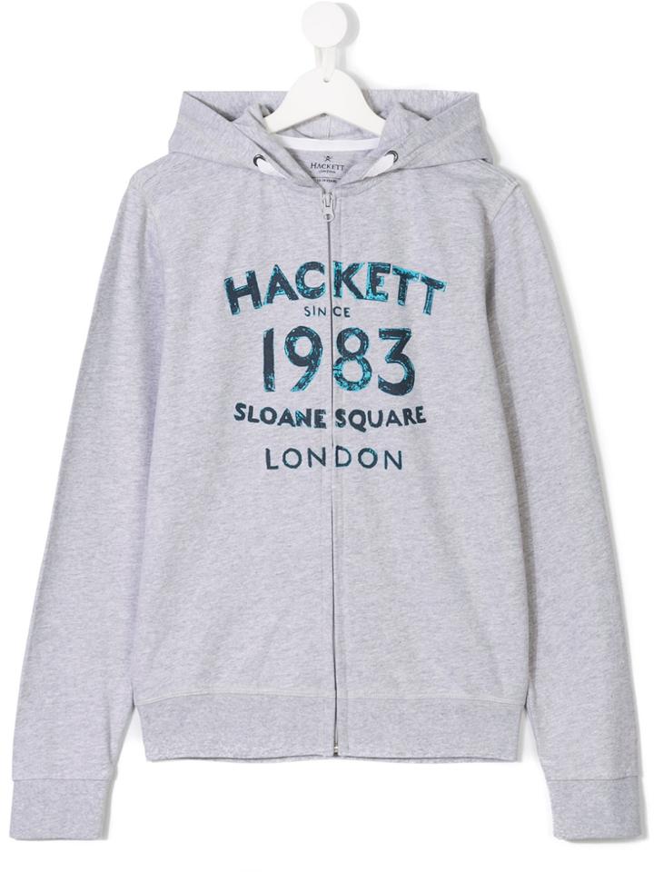 Hackett Kids Teen Logo Print T-shirt - Grey
