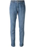 Chanel Vintage Zip Detail Slim-fit Jeans
