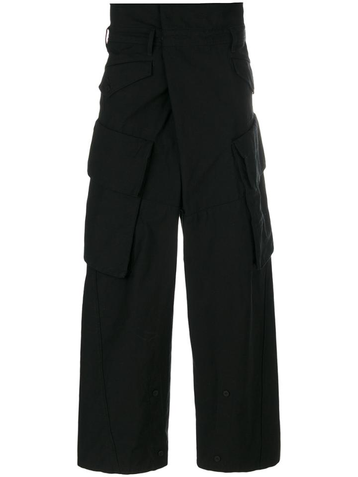 Julius Oversized Trousers - Black