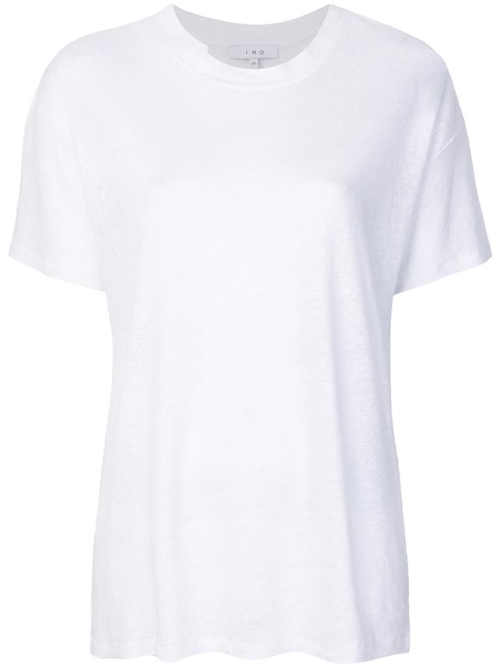 Iro Uneven Neckline T-shirt - White