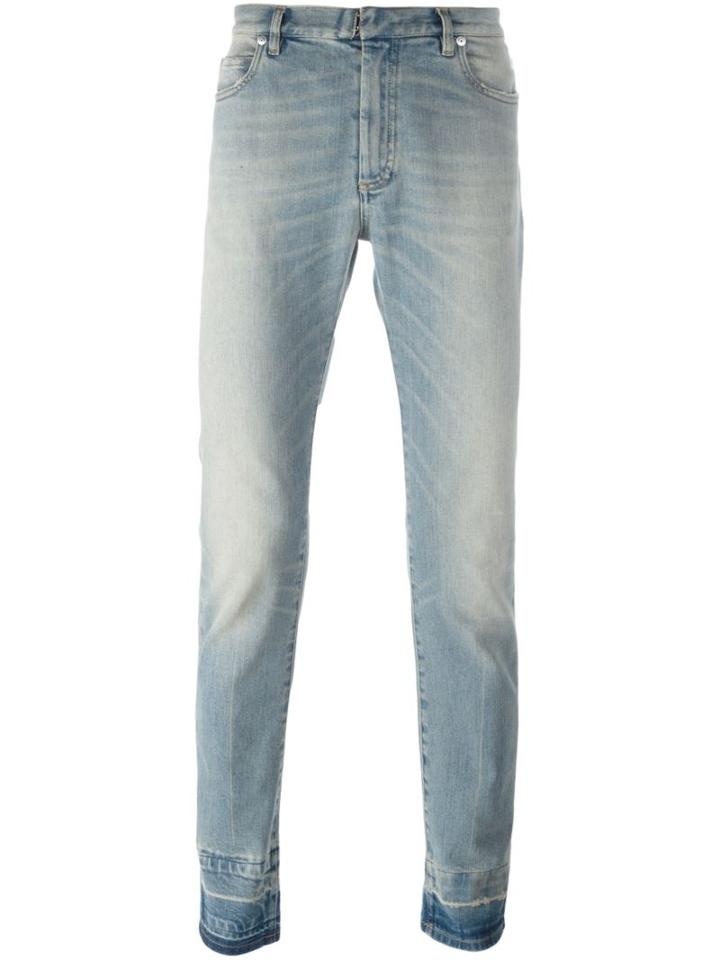 Maison Margiela Contrast Cuff Jeans, Men's, Size: 31, Blue, Cotton/spandex/elastane