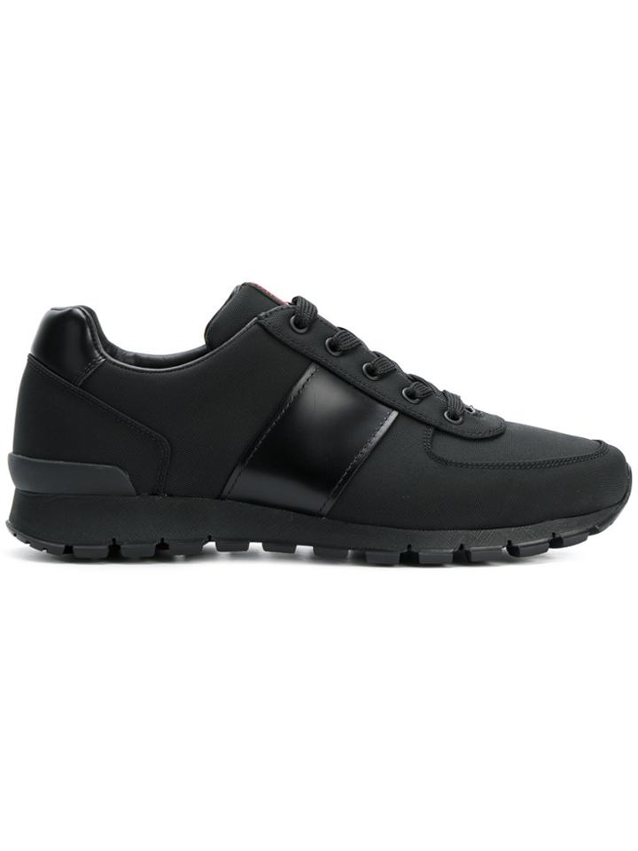 Prada Classic Lace-up Sneakers - Black
