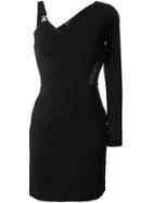 Versus Asymmetric-sleeve Mini Dress - Black