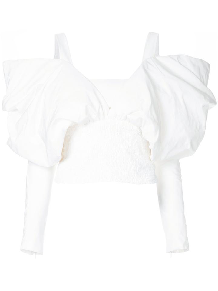Mugler Off-the-shoulder Shirt - White