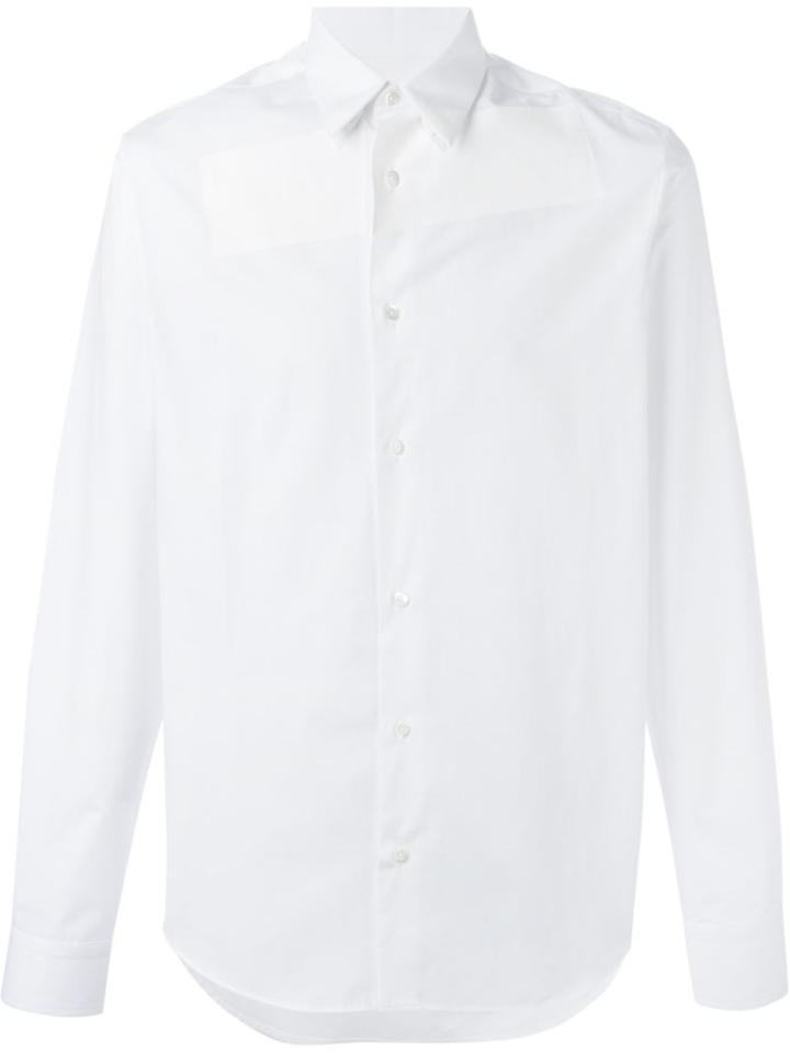 Mcq Alexander Mcqueen Stipe Tux Shirt, Men's, Size: 50, White, Cotton