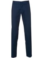 Entre Amis Creased Slim Fit Trousers - Blue