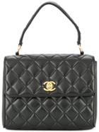 Chanel Vintage Cc Handbag - Black