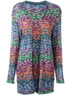 Missoni Vintage Open Front Knitted Cardigan - Multicolour