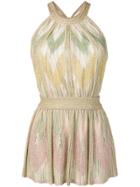 M Missoni Zig-zag Knit Halter Neck Top - Neutrals