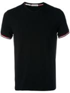 Moncler Classic V-neck T-shirt, Men's, Size: Small, Black, Cotton/spandex/elastane/nylon