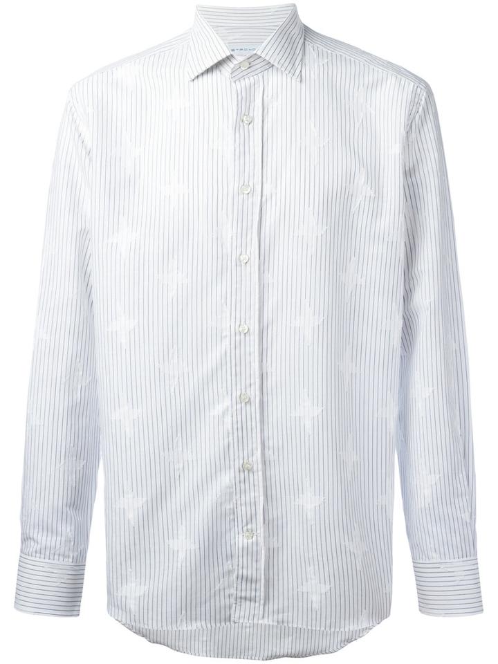 Etro - Striped Shirt - Men - Cotton/linen/flax - 39, Blue, Cotton/linen/flax