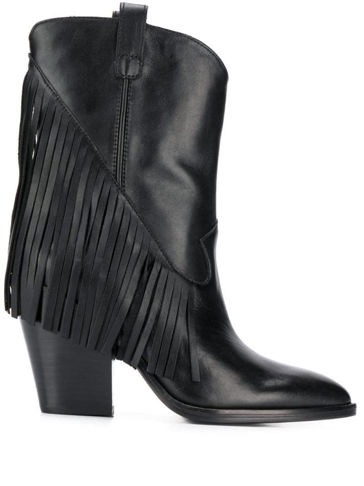 Ash Western Style Boots - Black