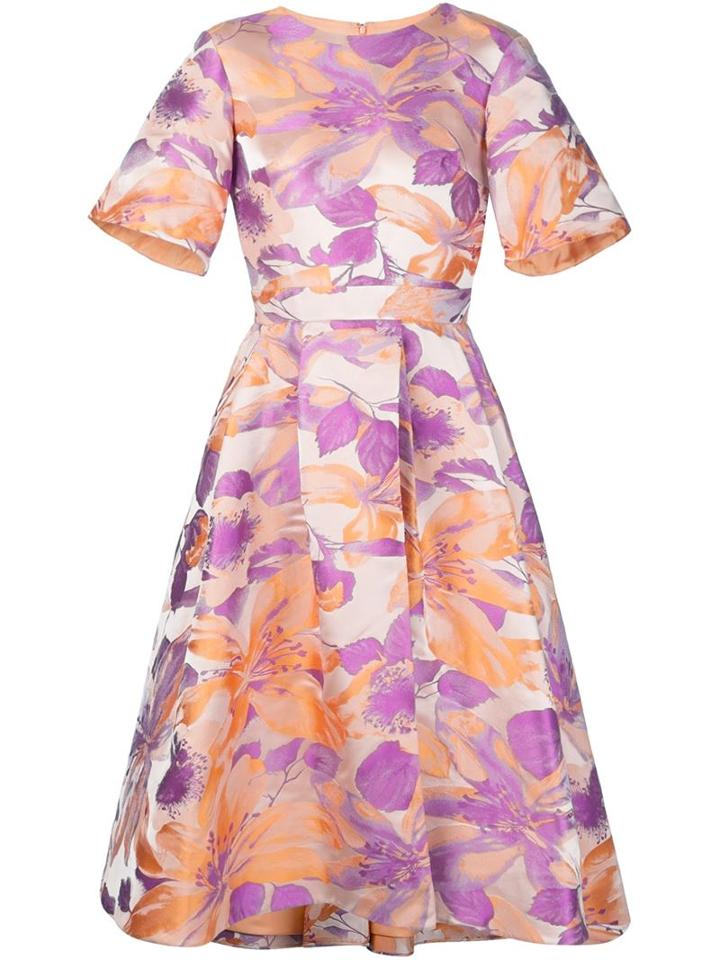 Christian Siriano Floral Swing Dress