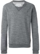 Maison Margiela Cut-out Detail Sweatshirt, Men's, Size: 50, Grey, Cotton