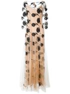 Blumarine Floral Detail Pleated Dress