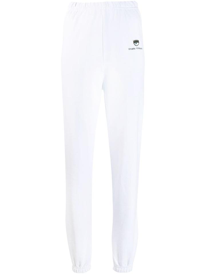 Chiara Ferragni Appliqué Detail Track Pants - White