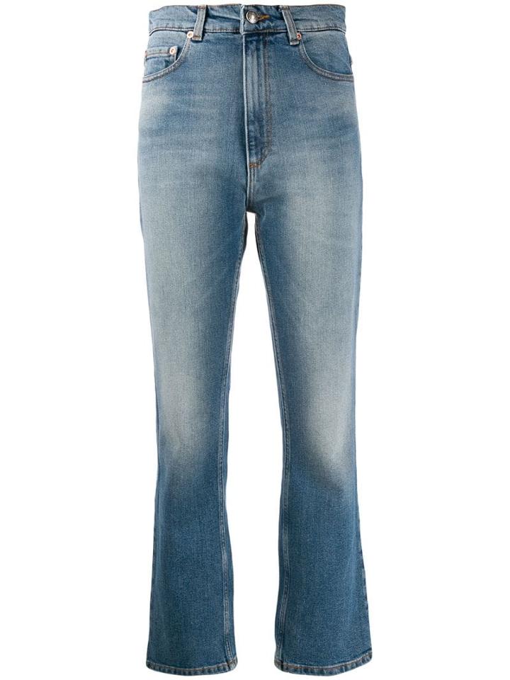Magda Butrym High-rise Cropped Jeans - Blue