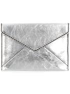 Rebecca Minkoff Leo Distressed Clutch - Metallic