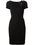 Dsquared2 Fitted V-neck Dress - Black