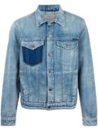 Calvin Klein Jeans Chest Pockets Denim Jacket, Men's, Size: Medium, Blue, Cotton