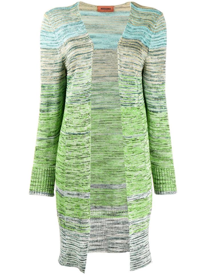 Missoni Open Front Cardigan - Green