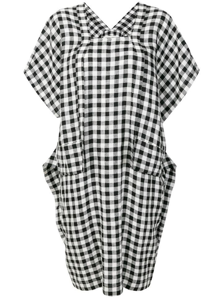 Henrik Vibskov Checked Sheet Dress - Black